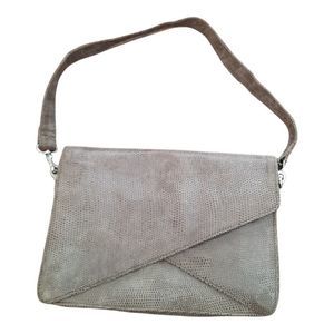 Van Eli Vintage Gray Snake Skin Envelope Shoulder Bag Clutch